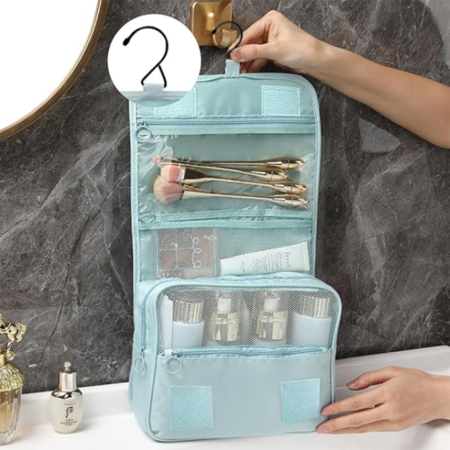 حقيبة تخزين للسفر Travel Toiletry Bag with Hanging Hook