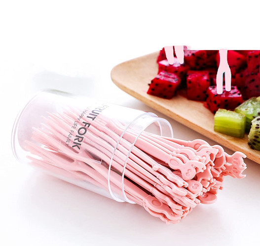 أعواد شوك لتقديم الفواكه Mini Fruit Forks