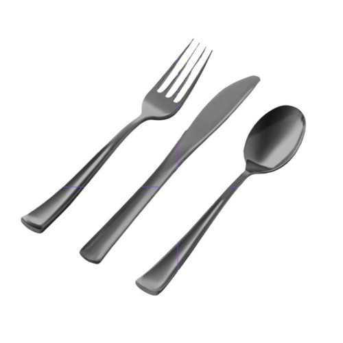 سيت ادوات مائدة بلاستيكية 24 قطعة Disposable Plastic Cutlery 24 Pcs Set