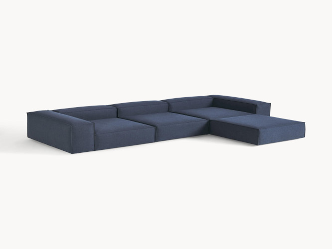 أريكة زاوية لينون 4 مقاعد مع مسند قدم Lennon 4 Seater Corner Sofa with Footstool