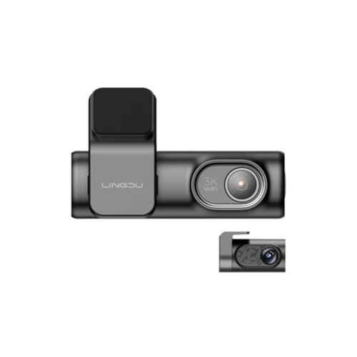 كاميرا سيارة D200 ثنائية القنوات بدقة 3K مع بطاقة TF سعة 64 جيجابايت Dashcam D200 2 channal 3K with 64GB TF card
