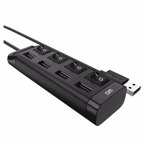 DM DM Usb 4-port Hub With Individual Power Switches