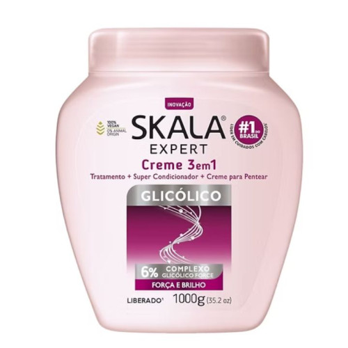 إكسبرت كريم علاج ثلاثي الوظائف بحمض الجليكوليك 1000 غرام Creme de Tratamento Glicolico 3-in-1 Mask