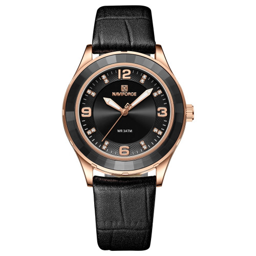 ساعة نسائية Waterproof Luxury Women's Watch NF5040-RG/B