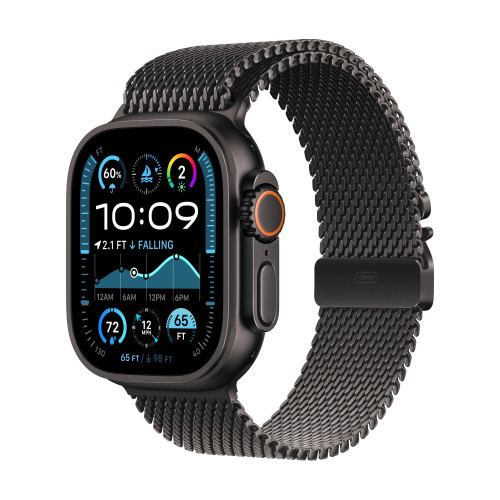 سوار ميلانيز تيتانيوم لساعة آبل - 49 ملم Apple Watch Titanium Milanese Loop – 49mm