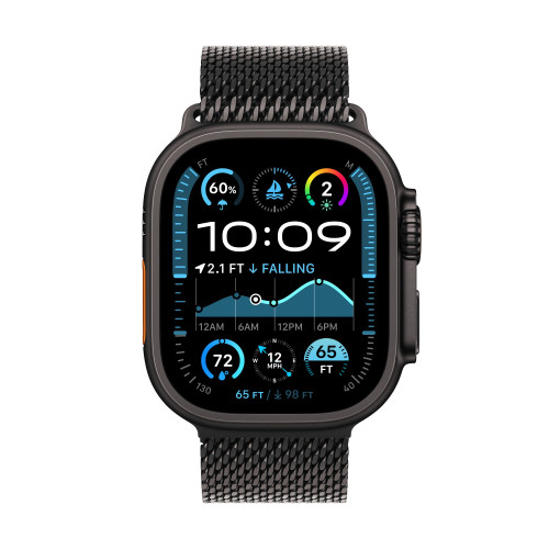سوار ميلانيز تيتانيوم لساعة آبل - 49 ملم Apple Watch Titanium Milanese Loop – 49mm