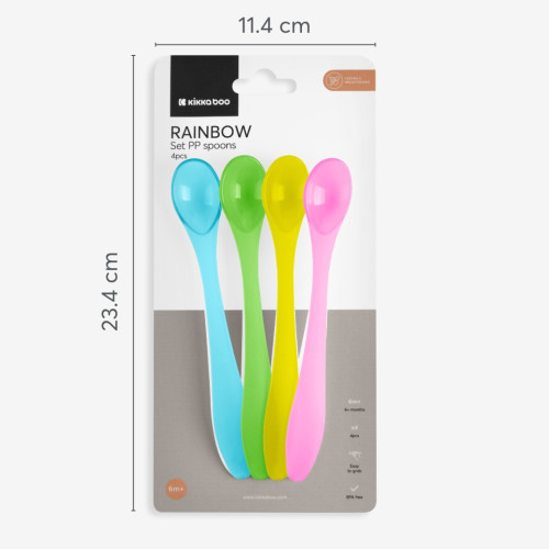 طقم ملاعق 4 قطعة Spoon Set 4pcs Rainbow