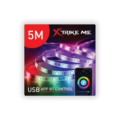 شريط إضاءة ار جي بي 5M RGB LED Strip USB BT App Control