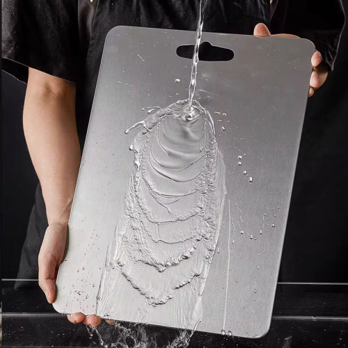 لوح تقطيع ستانلس ستيل من لُگطة Cutting board stainless steel-lukta