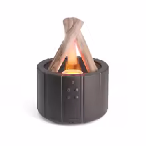 مرطب هواء بونفاير بتأثير اللهب وإضاءة قابلة للتعديل مع جهاز تحكم عن بعد Bonfire Air Humidifier with Flame Effect & Remote Control