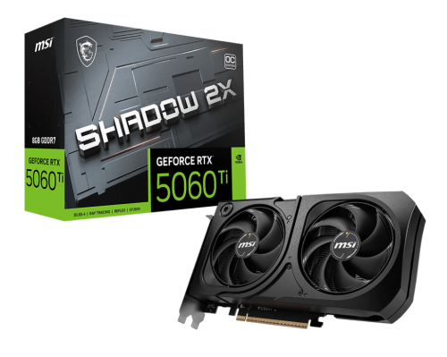 ام اس آي MSI Rtx 5060 Ti Shadow 2x Oc 8GB