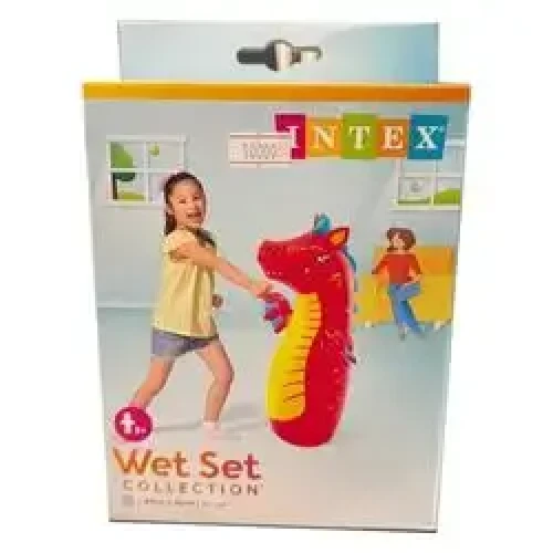 لعبة Godzela من مجموعة Intex Wet Set باللون الأحمر 97 سم × 61 سم INTEX WET SET COLLECTION GODZELA RED 97CM & 61CM
