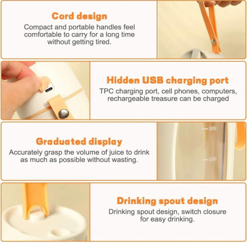 خلاط سفر رياضي محمول Portable Sports Travel Blender
