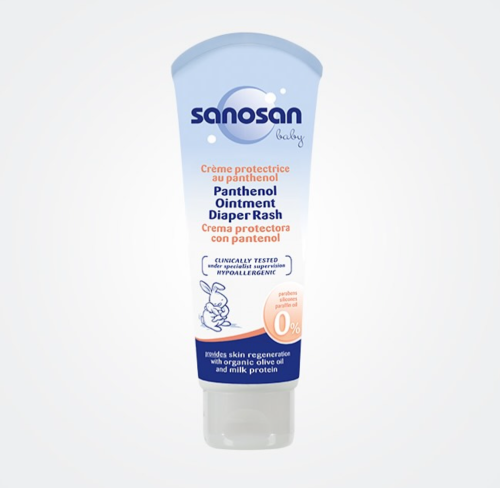 سانوسان بانثينول كريم وواقي طفح الحفاضات 100 مل Sanosan Panthenol Diaper Rash Cream 100ml