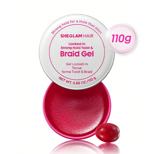 جل لتثبيت الشعر الكيرلي والضفائر Locked in Strong Hold Twist & Braid Gel