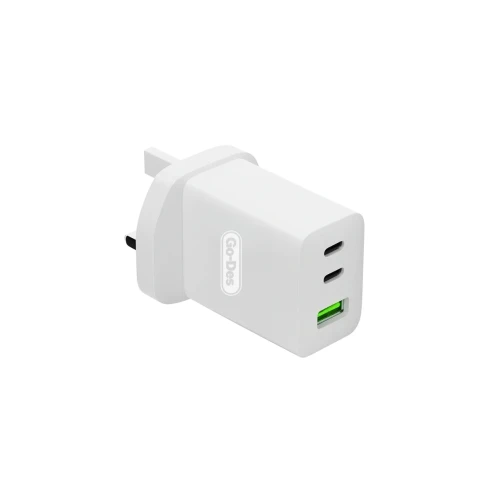 شاحن جداري  ثلاثي المنافذ بقدرة إجمالية 20 واط. PD Adapter three ports 20W