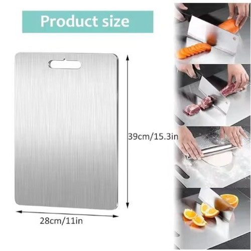 لوح تقطيع ستانلس ستيل من لُگطة Cutting board stainless steel-lukta