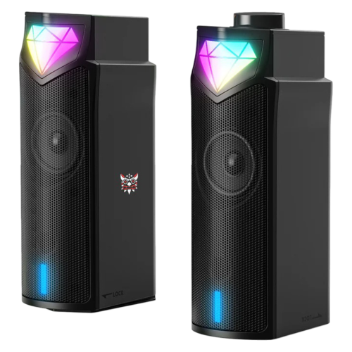 ONIKUMA ONIKUMA L1 Wired Gaming Speaker Bluetooth 5 3 And Usb Rgb Light Portable Soundbar