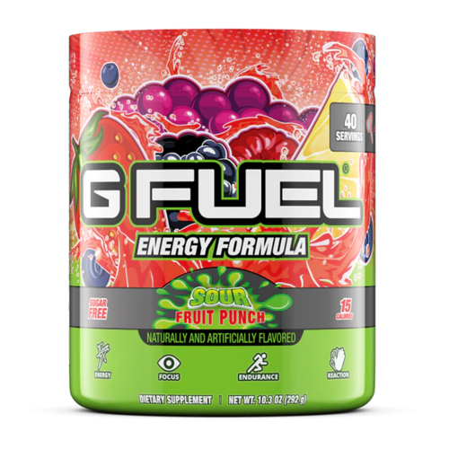 Sour Fruit Punch Energy drink علبة مشروب طاقة بنكهة الفواكه الاستوائية الحامضة
