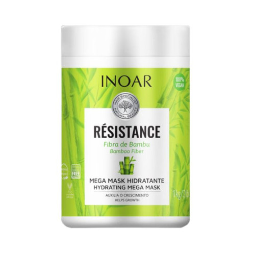 ماسك مرطب للشعر التالف 1 كيلوغرام Resistance Bamboo Fiber Hydrating Mega Mask 1 KG