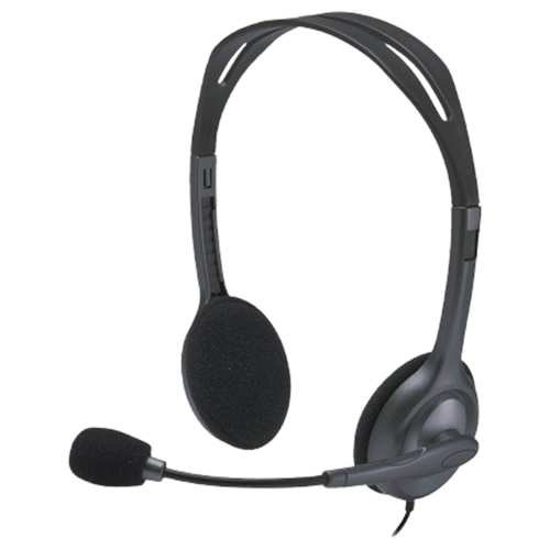 سماعة رأس ستيريو H111 مقاس 3.5 مم مزودة بميكروفون لتقليل الضوضاء H111 3.5mm Stereo Headset with Noise-Reducing Microphone