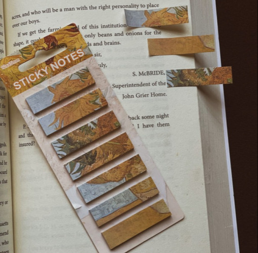 اشارات ملاحظات - زهرة عباد الشمس sticky note - sunflower