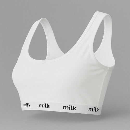 حمالة يومية قطن100% تعلاكة كتف عريض MILK 11040 SOFT BRA