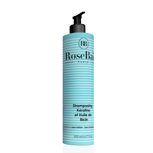 شامبو كيراتين وزيت الخروع للعناية بالشعر 500 مل Keratin & Castor Oil Hair Care Shampoo 500ml