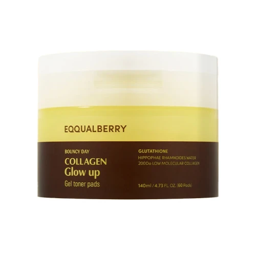 شرائح جل تونر بالكولاجين Collagen Glow Up Gel Toner Pads