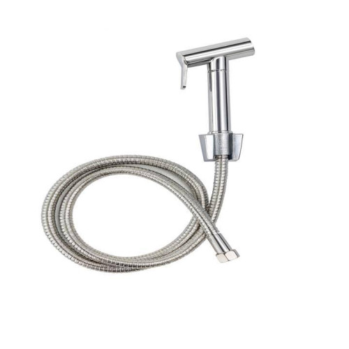 شطاف يدوي معدني ستانلس ستيل مع لي مرن Stainless Steel Handheld Bidet Spray with Flexible Hose