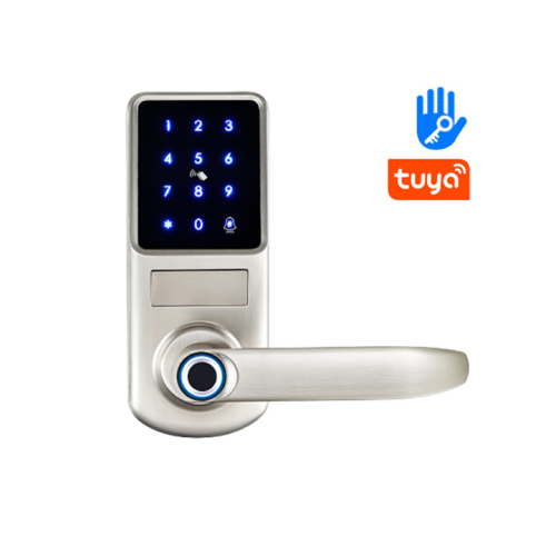 ‎قفل باب ذكي بلوحة مفاتيح وبصمة إصبع ‎Smart Keypad Door Lock With Fingerprint