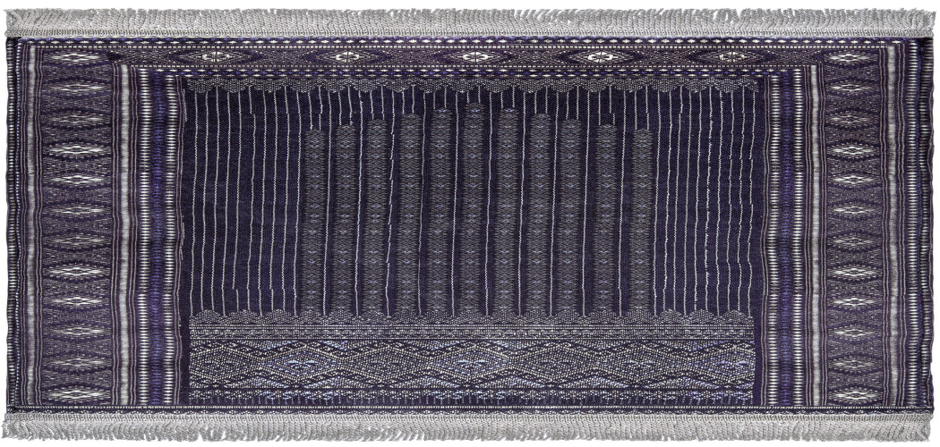 سجادة صلاة طبية باللون الكحلي والازرق Indo Songket Medical Prayer Mat