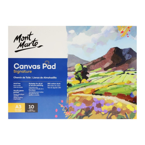 فتر كانفس مونت مارت a3 mont marte canvas pad a3