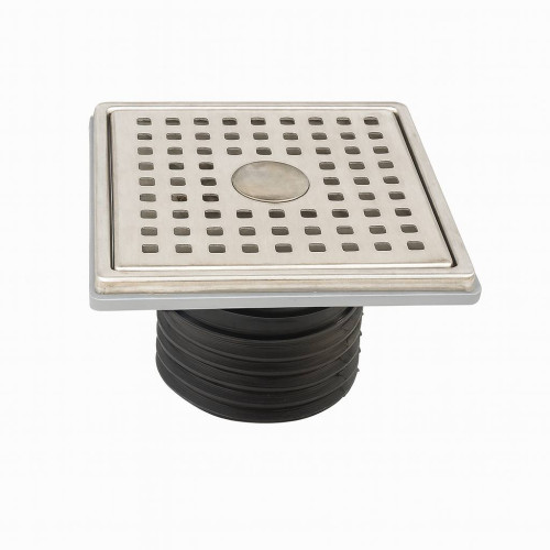 منهول تصريف أرضي مربع ستانلس ستيل Square Stainless Steel Floor Drain