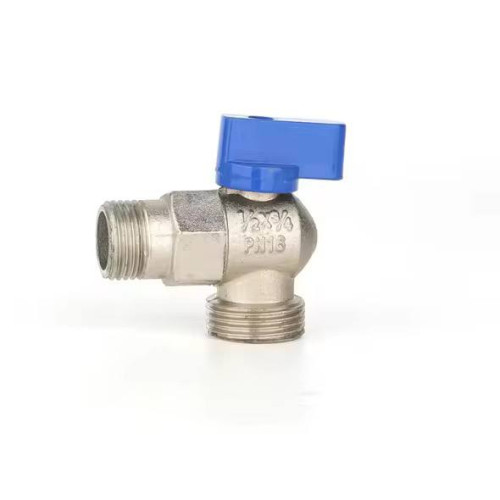 قفل غسالة معدني بقياس 3/4 × 1/2 بمقبض أزرق Washing Machine Valve 3/4 × 1/2 with Blue Handle