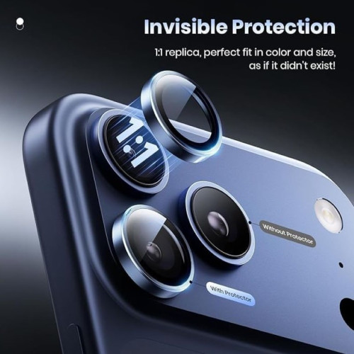 لصقة حماية عدسات كاميرا لأجهزة آيفون 17 برو و17 برو ماكس iPhone 17 Pro & 17 Pro Max Camera Lens Ring