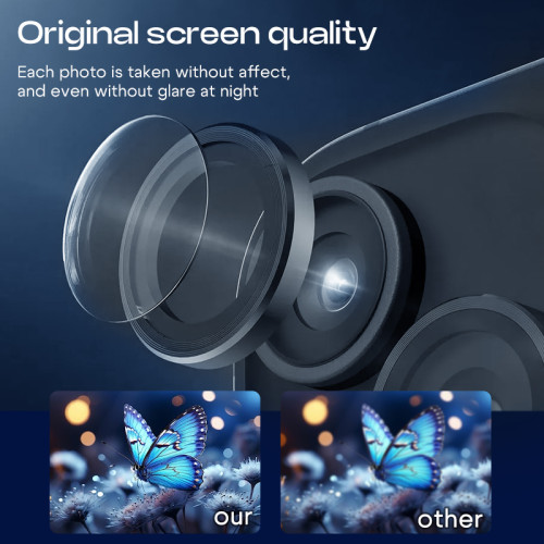 لصقة حماية عدسات كاميرا لأجهزة آيفون 17 برو و17 برو ماكس iPhone 17 Pro & 17 Pro Max Camera Lens Ring