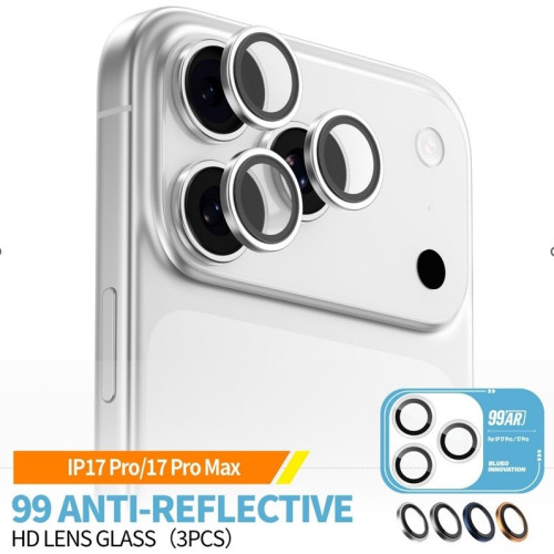 لصقة حماية عدسات كاميرا لأجهزة آيفون 17 برو و17 برو ماكس iPhone 17 Pro & 17 Pro Max Camera Lens Ring