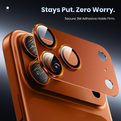 لصقة حماية عدسات كاميرا لأجهزة آيفون 17 برو ماكس iPhone 17 Pro Max Metal Camera Lens Protector