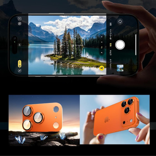 لصقة حماية عدسات كاميرا لأجهزة آيفون 17 برو ماكس iPhone 17 Pro Max Metal Camera Lens Protector