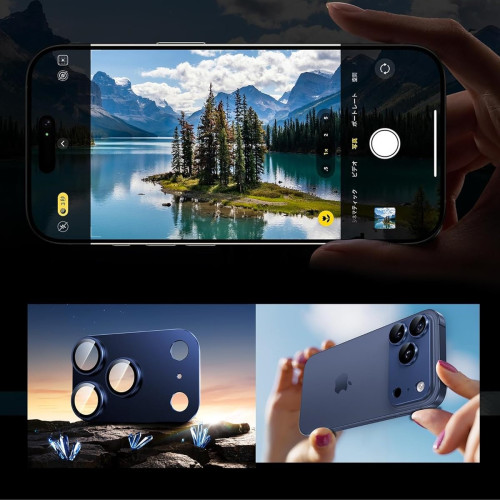 لصقة حماية عدسات كاميرا لأجهزة آيفون 17 برو ماكس iPhone 17 Pro Max Metal Camera Lens Protector