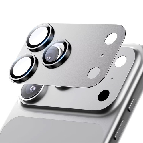 لصقة حماية عدسات كاميرا لأجهزة آيفون 17 برو ماكس iPhone 17 Pro Max Metal Camera Lens Protector