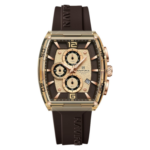 ساعة رجالية Naviforce NF6101 Tonneau Sport Watch