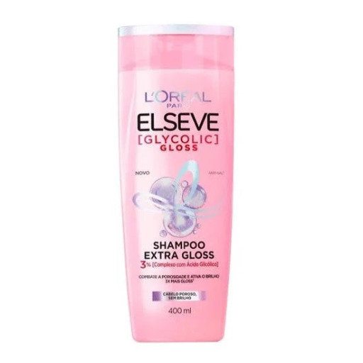 شامبو إلفيف جلايكوليك غلوس فائق اللمعان - 400 مل Elvive Glycolic Gloss Extra Gloss Shampoo- 400 ml