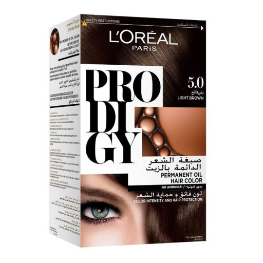 صبغة شعر دائمة بالزيت مجموعة اللون البني Prodigy Permanent Oil Hair Color Brown