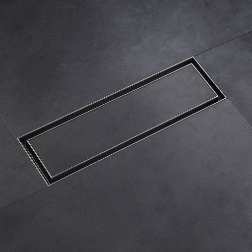 ساقية تصريف أرضية مخفية 40 سم × 8 سم Hidden Floor Drain Channel 40cm × 8 cm