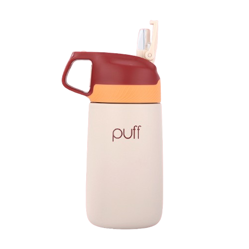 قنينة معدنية للأطفال Puff Matte Cherry Dune Flippii Bottle 350ml