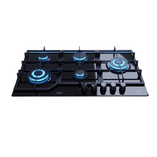 طباخ مدمج فاخر 5 شعلات نحاسية بتصميم عصري متطور Built-in cooker
