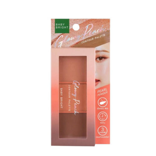 بلايت كونتور وهلايت غلوي بيتش Glowy Peach Contour and Highlight Palette