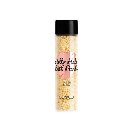 حبيبات لؤلؤية للاستحمام برائحة العنبر Hello Halo Bath Pearls Amber Aura Scented